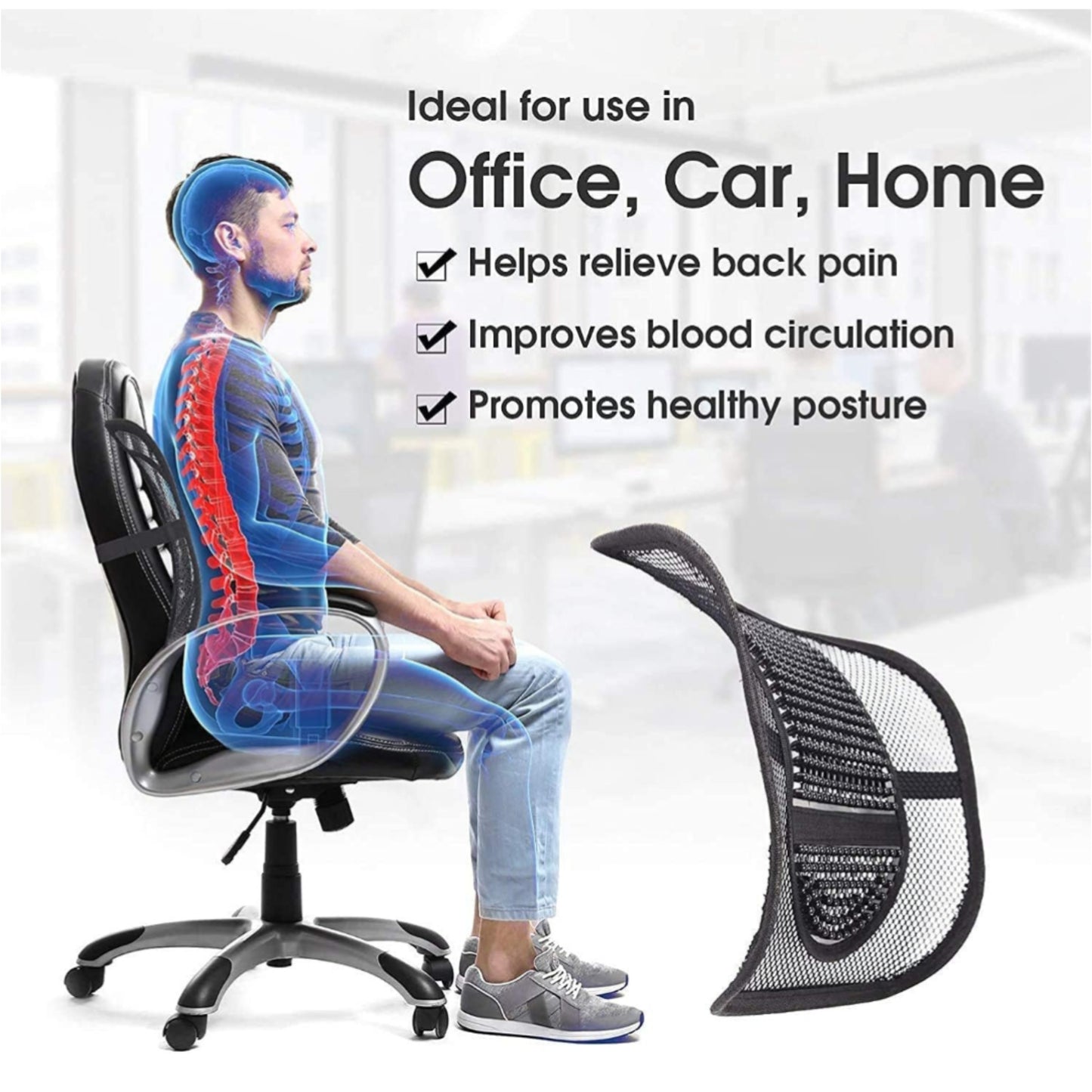 Auto Relax Car Back Seat Supporter Lumbar Chair
