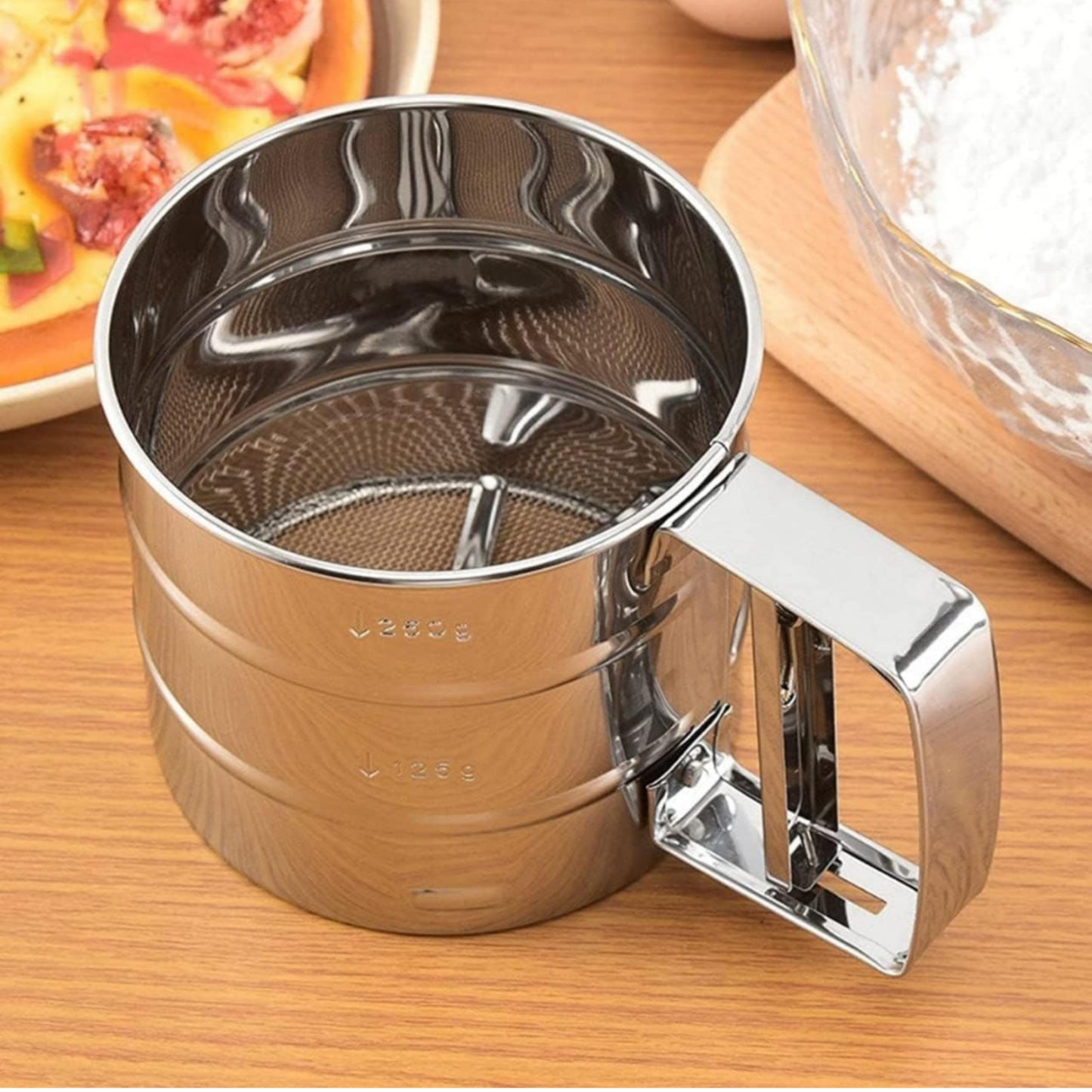 Stainless Steel Flour Sifter (Atta Chhani)